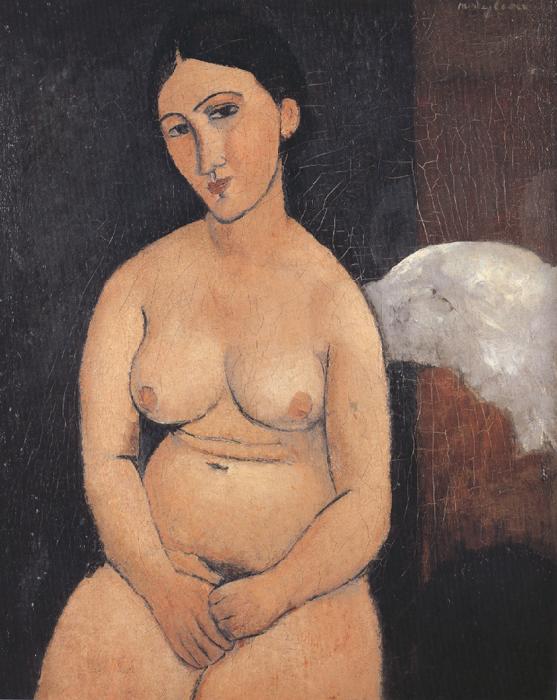 Amedeo Modigliani Seated Nude (mk39) oil painting picture